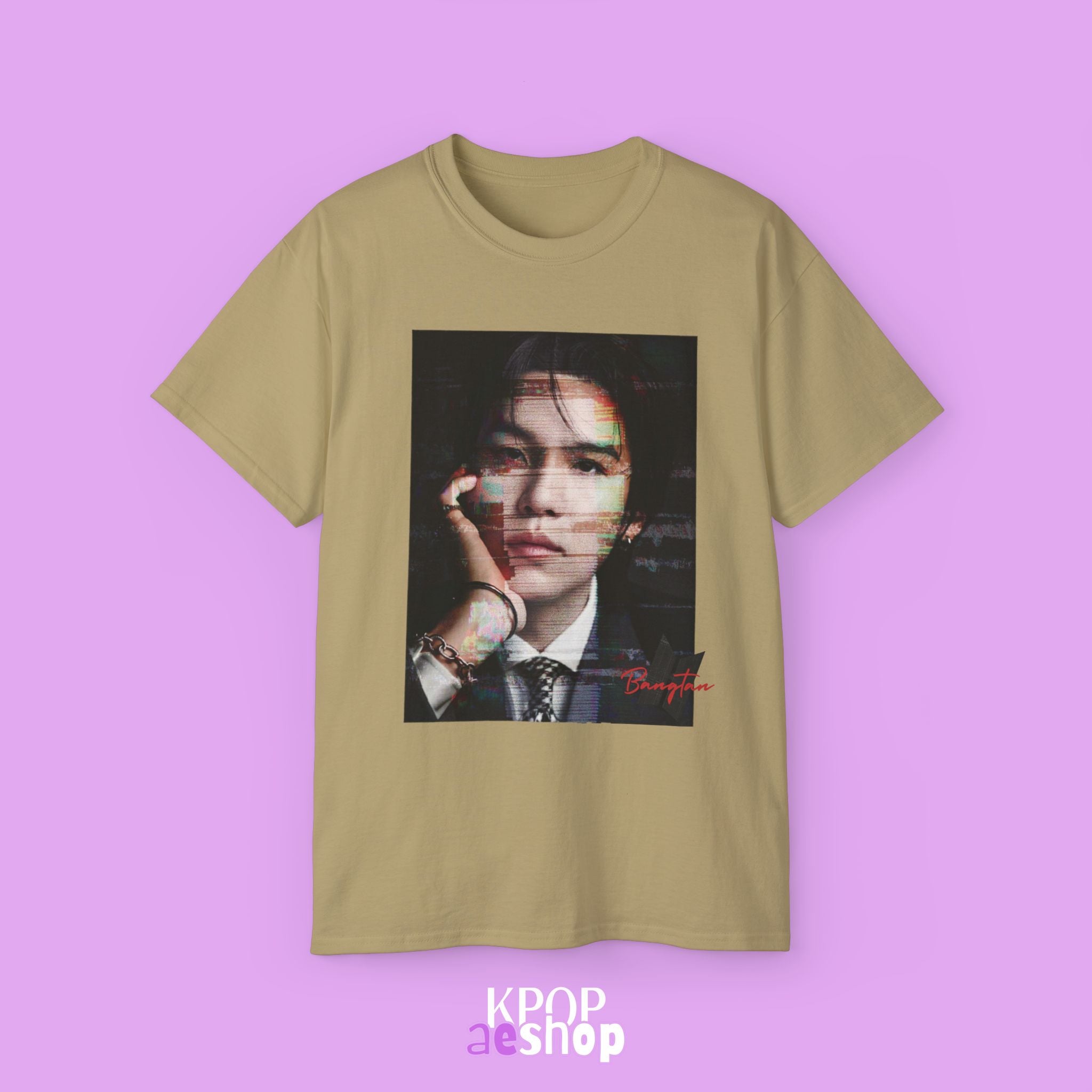 Suga - Yoongi Min Tee Bias BTS | Unisex Cotton T-Shirt