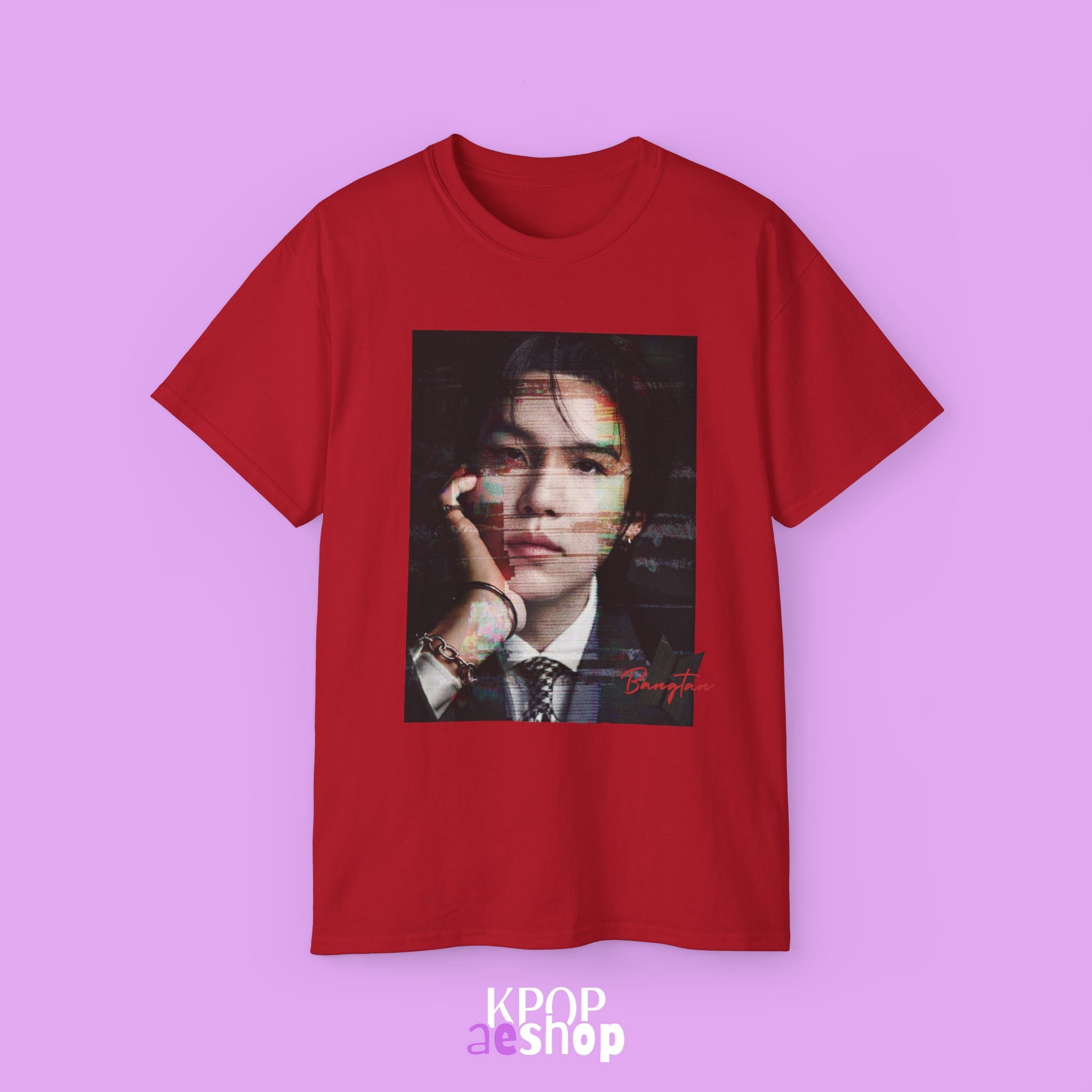 Suga - Yoongi Min Tee Bias BTS | Unisex Cotton T-Shirt