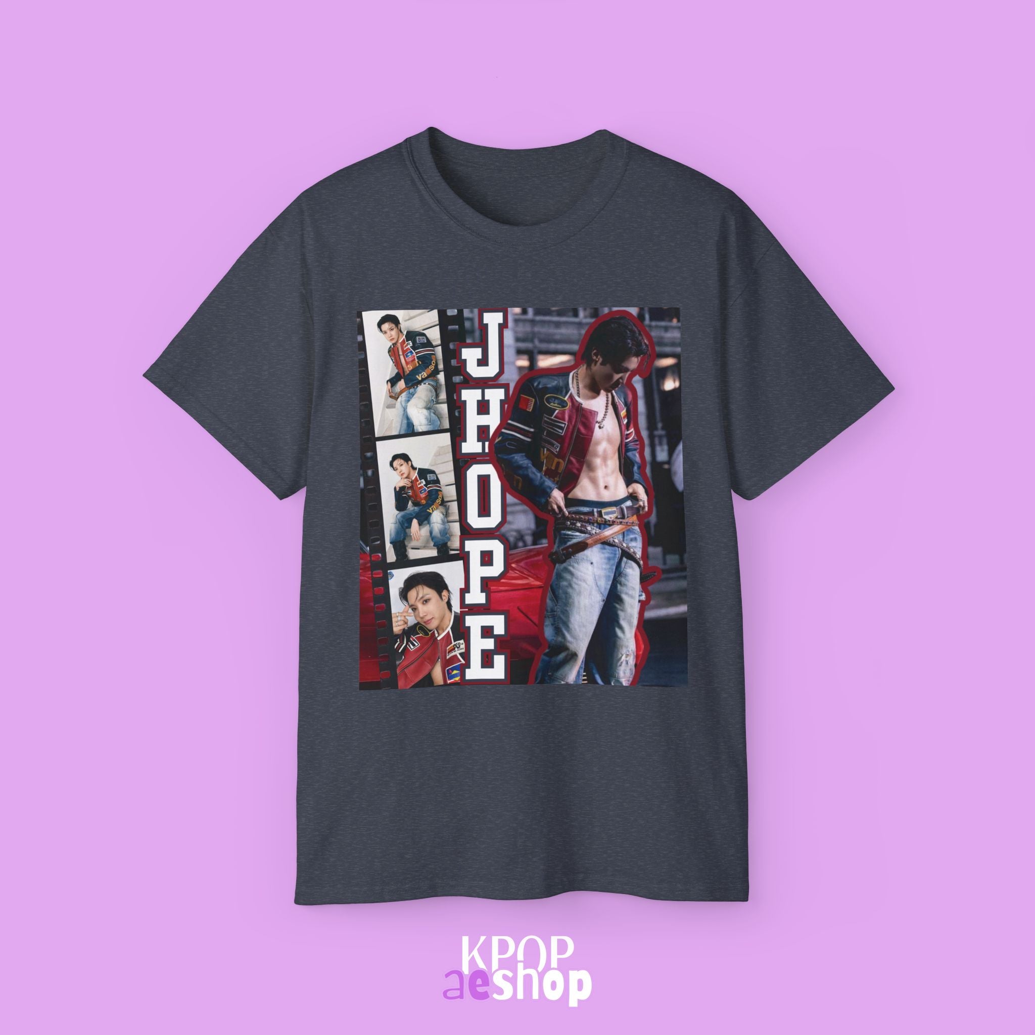 J-Hope Collage Tee Bias BTS | Unisex Graphic Cotton T-Shirt