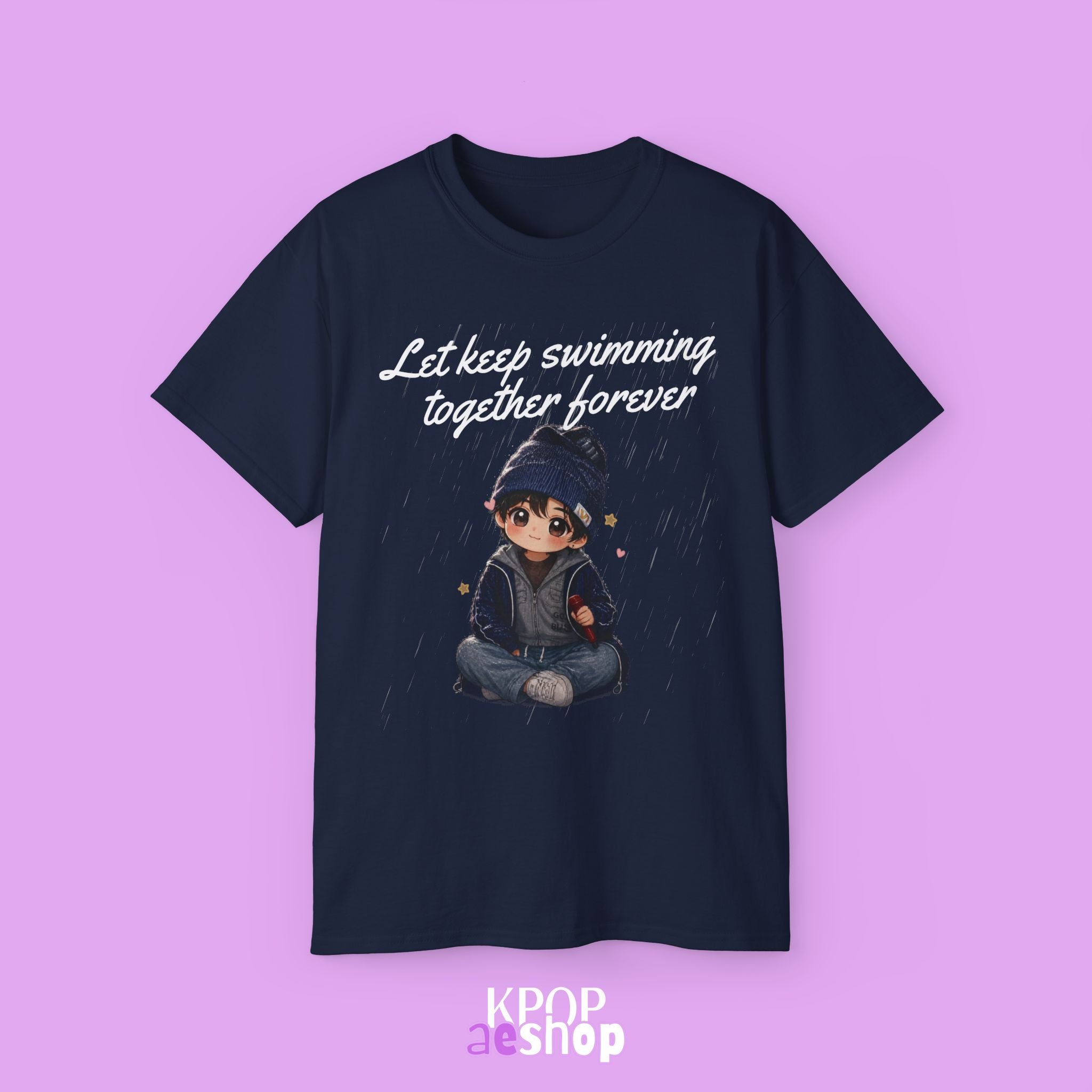 Let Keep Swimming Together Forever - BTS V | Unisex Cotton T-Shirt