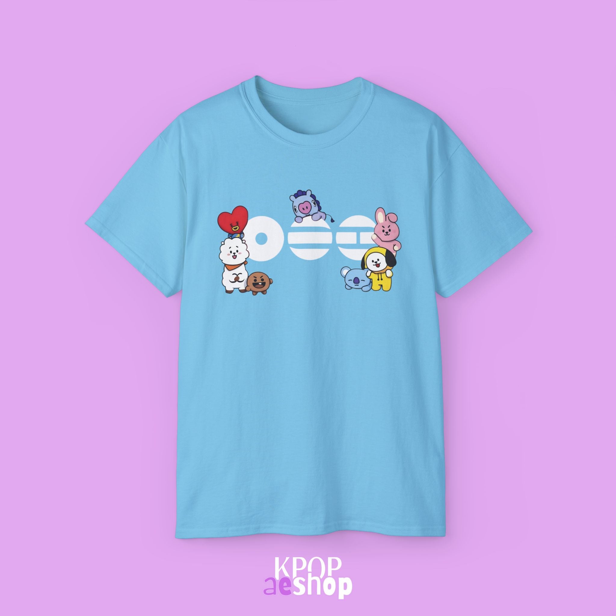 Arirang Bangtan, bt21 Cute Print | Unisex Cotton Tee Shirt