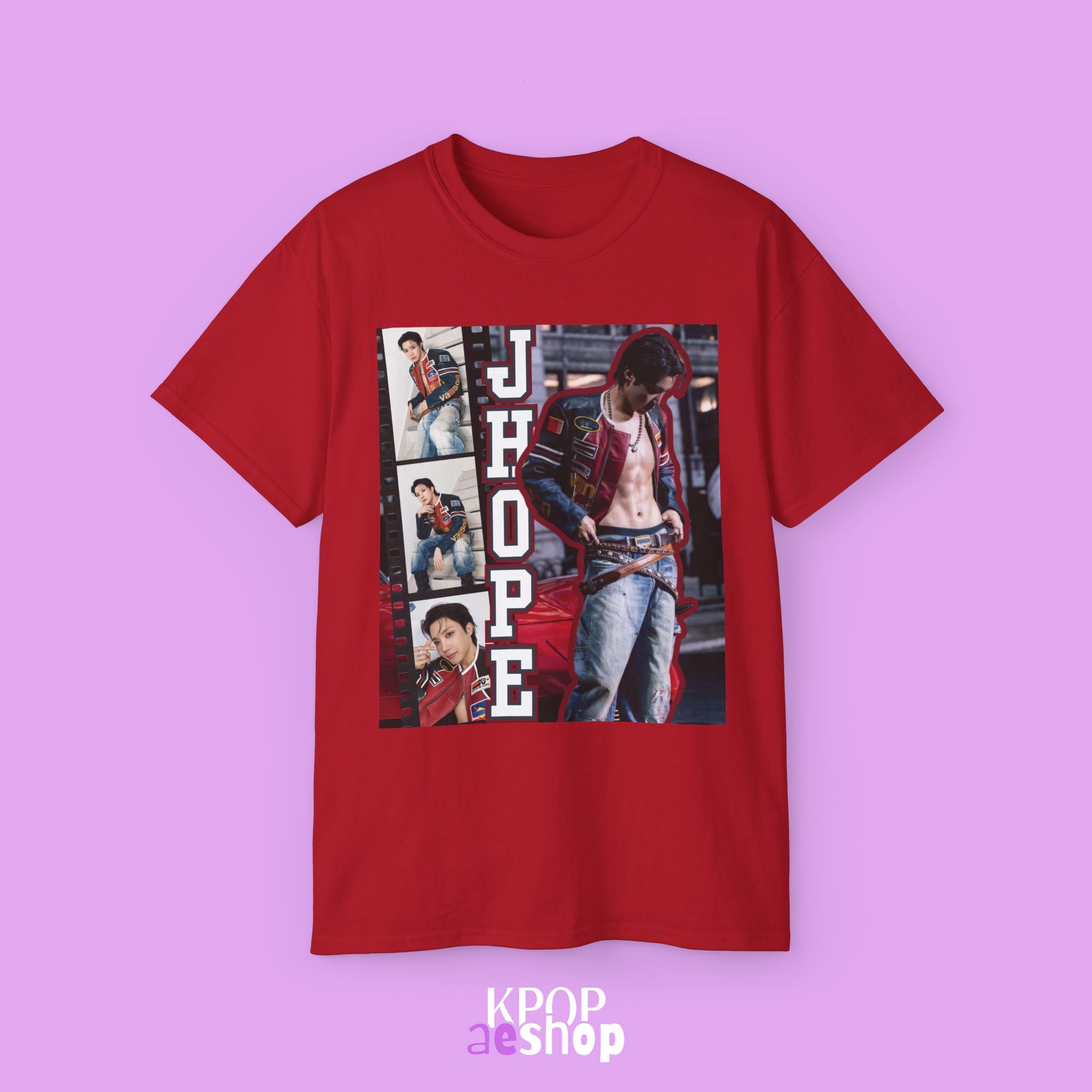 J-Hope Collage Tee Bias BTS | Unisex Graphic Cotton T-Shirt