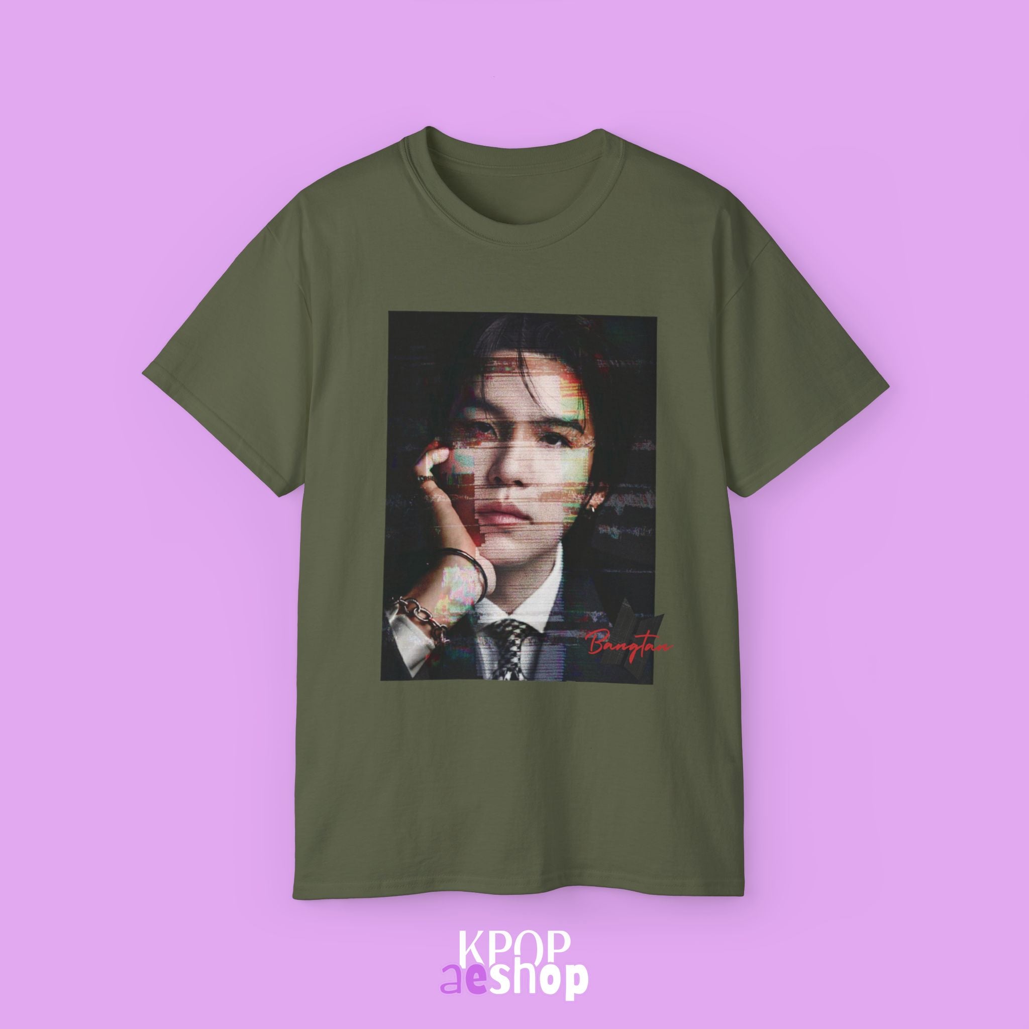 Suga - Yoongi Min Tee Bias BTS | Unisex Cotton T-Shirt